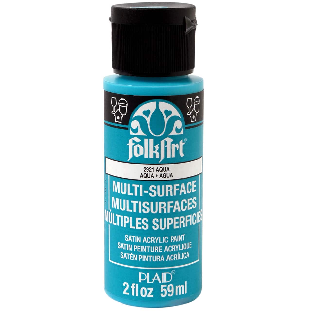 12 Pack: FolkArt® Multi-Surface Satin Acrylic Paint, 2oz.